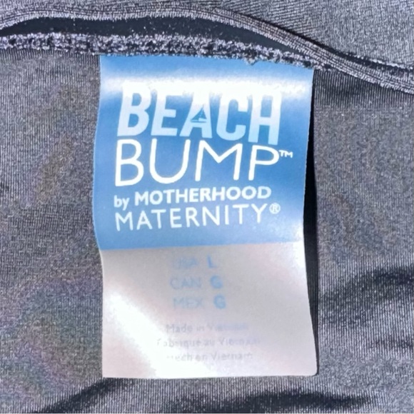 Motherhood Maternity Women's Beach Bump Maternity One Piece Swimsuit UPF 50+ - Picture 5 of 7